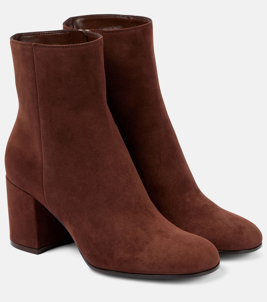 Замшевые ботильоны Joelle 70 Gianvito Rossi, коричневый