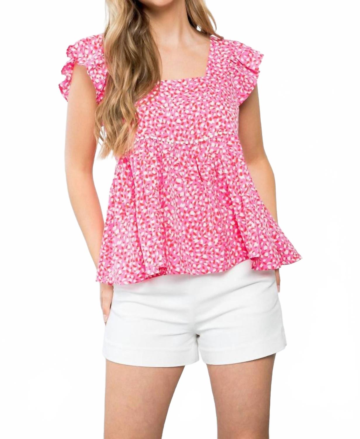 

Топ Bridgette в розовом цвете THML