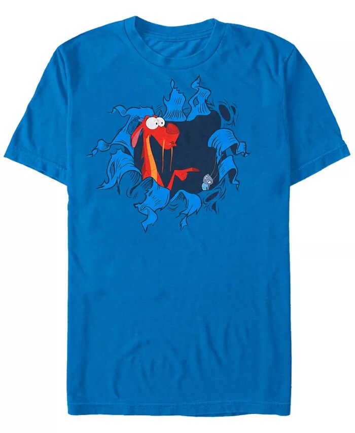 

Футболка с коротким рукавом Disney Men's Mulan Oh Mushu Fifth Sun, синий