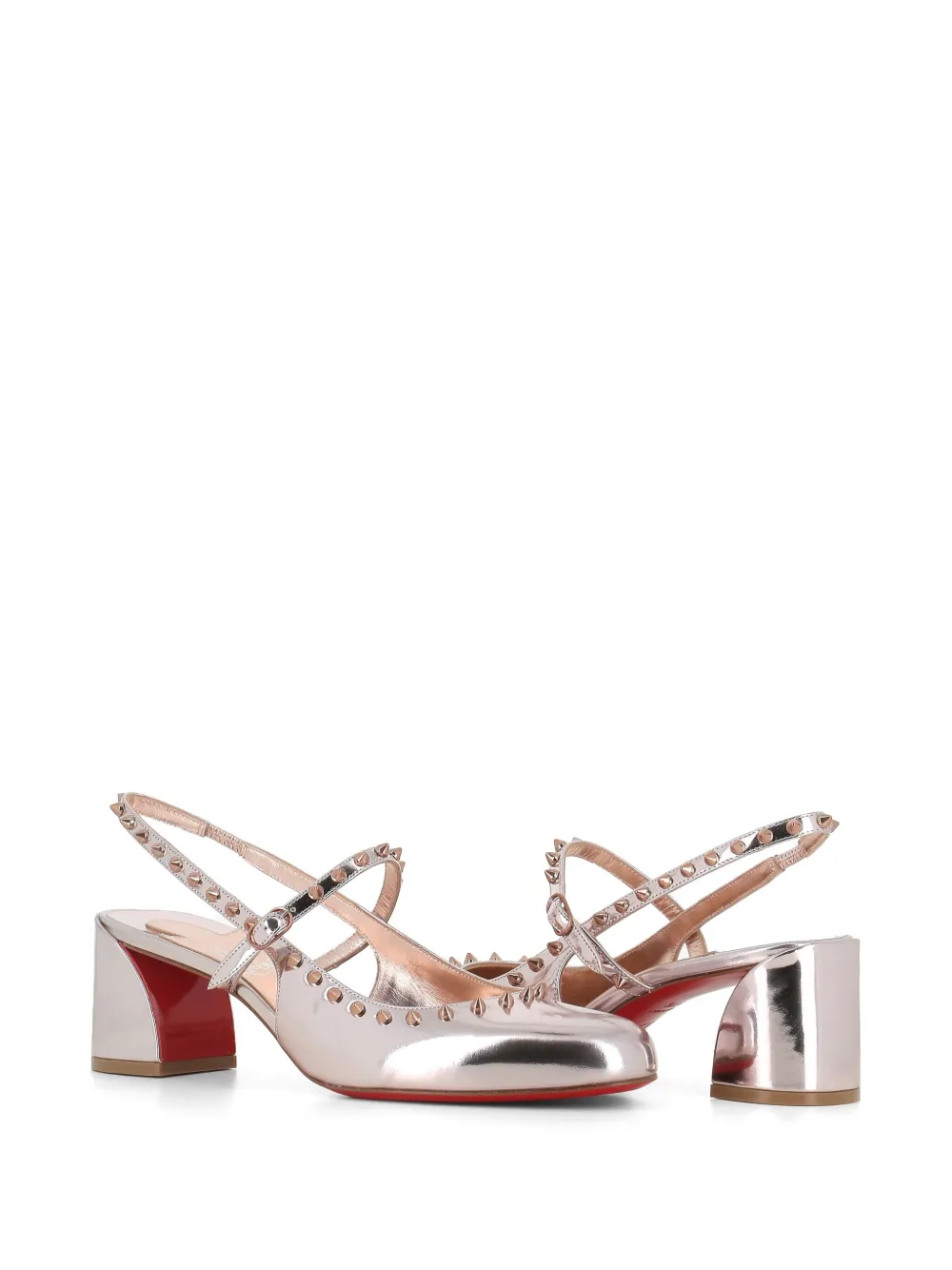 Туфли Janispikes Christian Louboutin, серебяный — фото 3