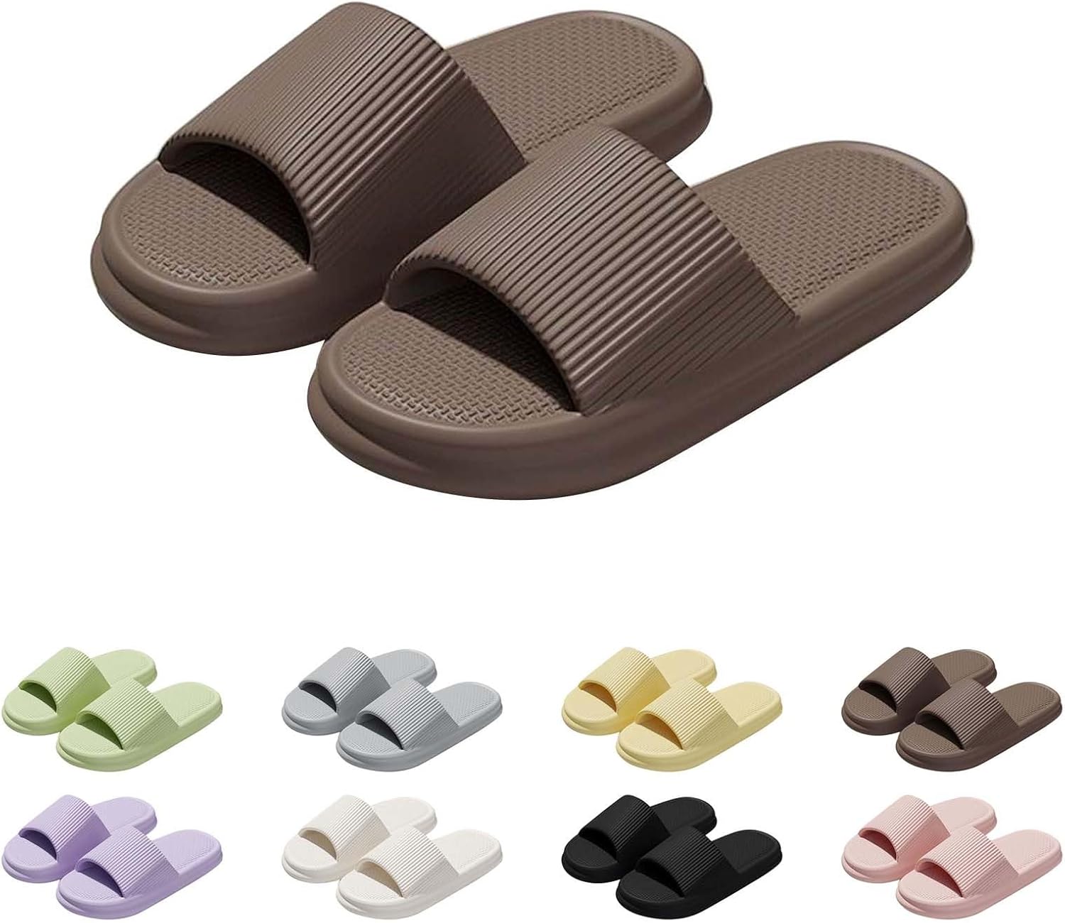 

Летние домашние тапочки Betadog с нескользящей мягкой подошвой для мужчин и женщин, размер 6, для дома и улицы, коричневый