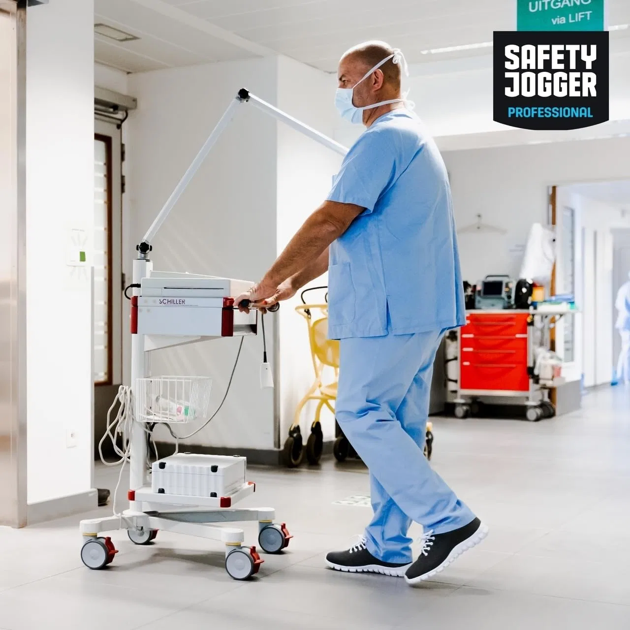 Легкие рабочие ботинки SAFETY JOGGER - Kassie - Нескользящая защитная обувь для мужчин и женщин, идеально подходит для работы в сфере ухода за больными, больницах, общепите или уборке, серый цвет, EU 47 — фото 2