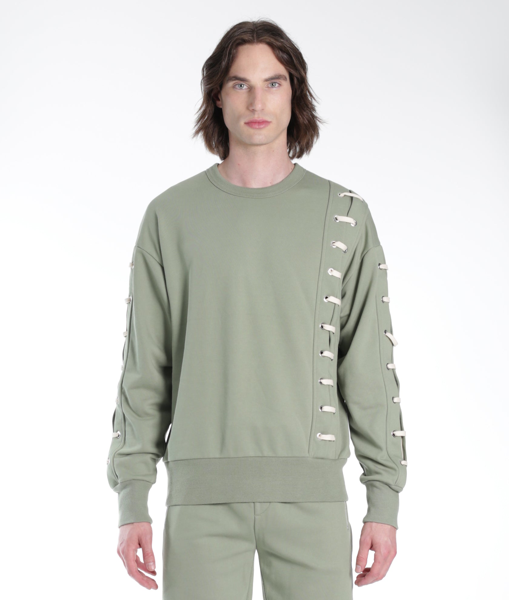 

Толстовка Crew из кружева Aspen HVMAN, цвет aspen lace