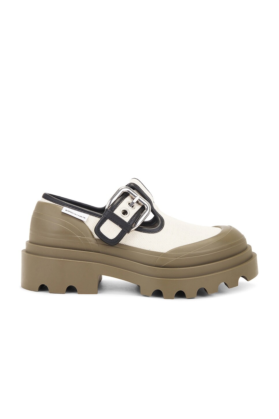 Балетки женские Trek Flat Bottega Veneta, цвет Natural, Black, & Liana
