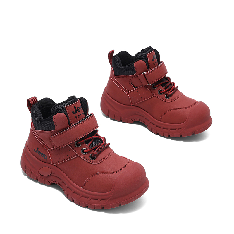 Износостойкие высокие повседневные кроссовки для детей Angela Red Kids' Jeep, Ancora Red — фото 3