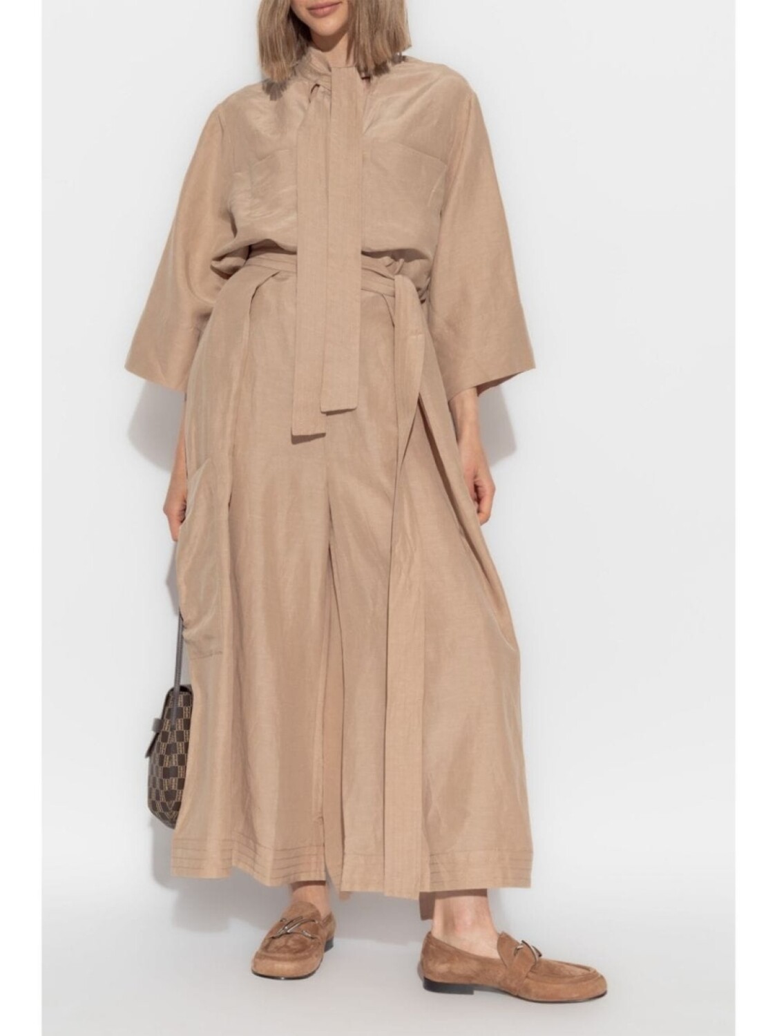 

By Malene Birger широкие брюки Darlene, нейтральный цвет