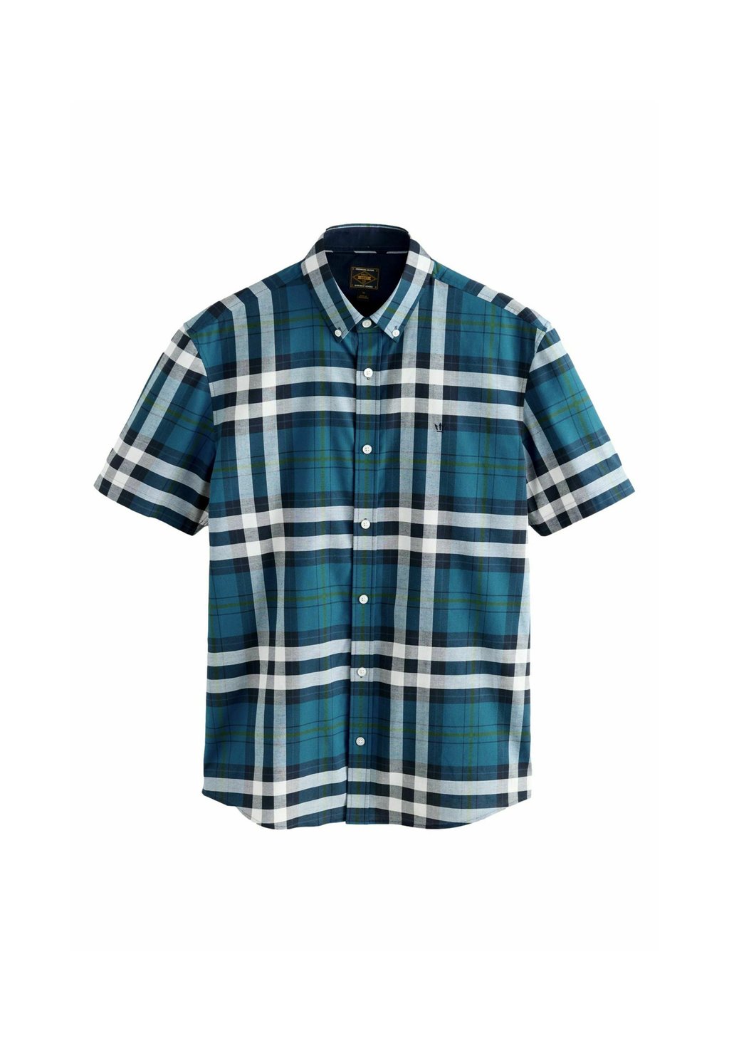 

Рубашка REGULAR FIT SHORT SLEEVE OXFORD CHECK Next, синий