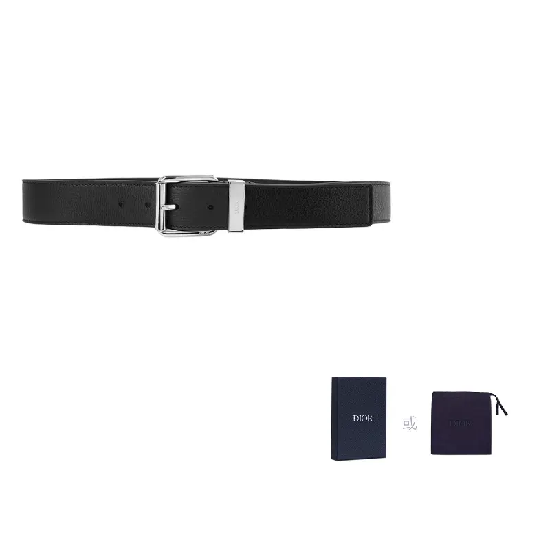 

DIOR Ремень с логотипом и пряжкой, Black