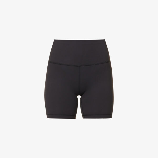 

Шорты wunder train из эластичной ткани с высокой посадкой Lululemon, черный