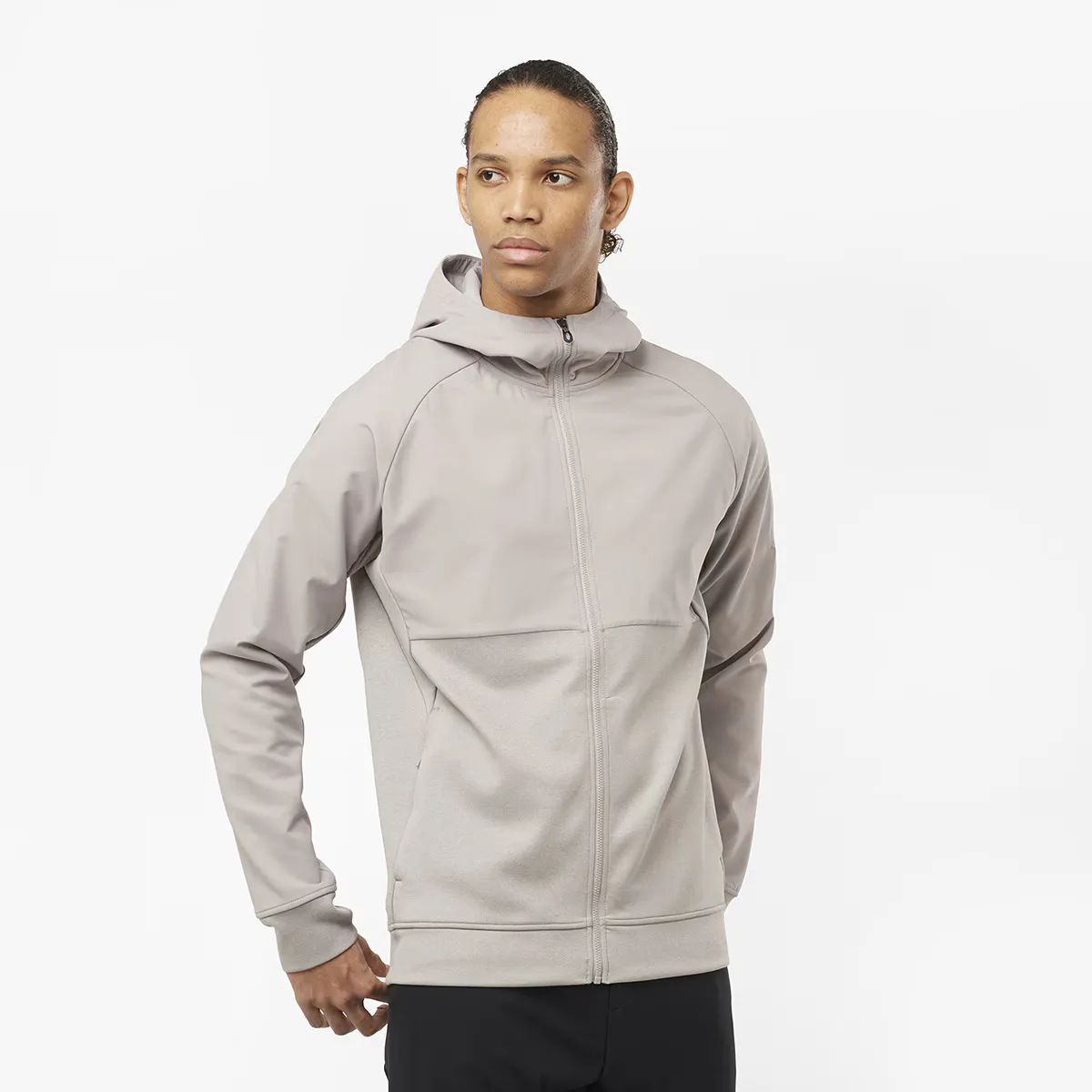 

Женская толстовка с капюшоном Runlife M Salomon Mid Jacket, серый