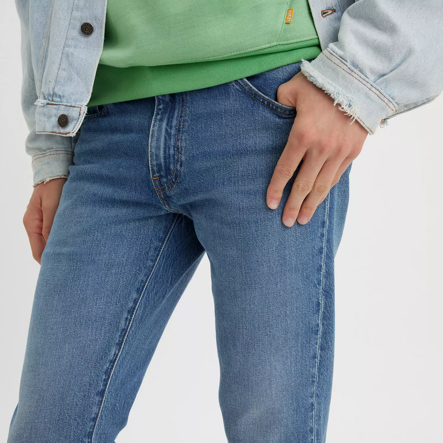511 аутентичные мягкие мужские джинсы узкого кроя Levi's, цвет A Step Ahead Authentic Soft - Medium Wash - Stretch — фото 2