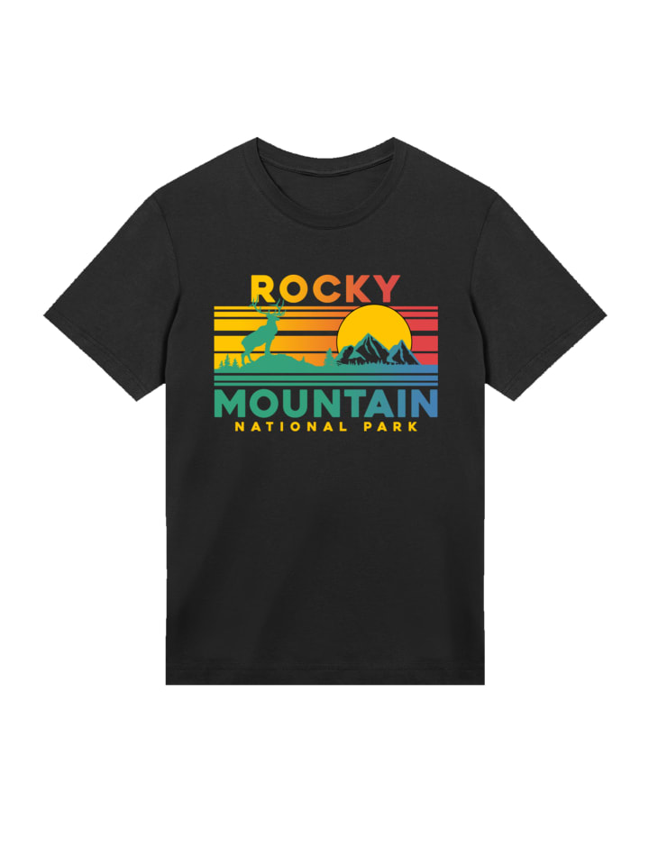 

Футболка с надписью Национальные парки США: закат в Скалистых горах черного цвета F4NT4STIC, Черный, Футболка с надписью Национальные парки США: закат в Скалистых горах черного цвета F4NT4STIC