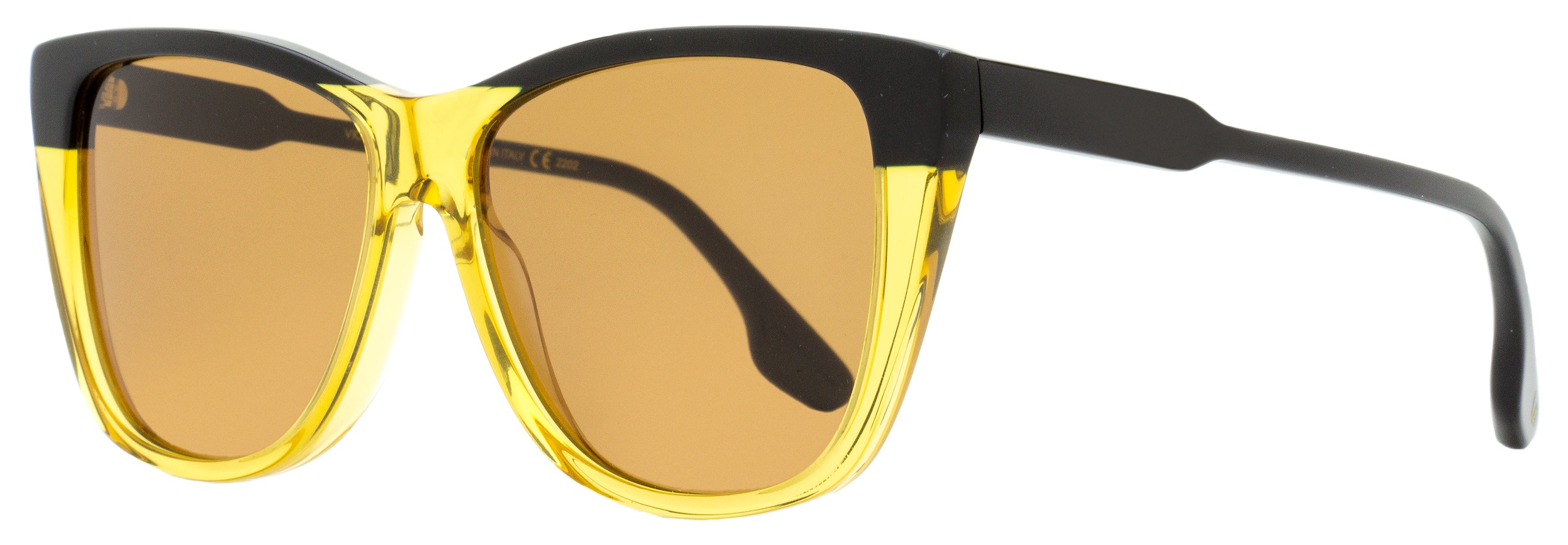 

Женские прямоугольные солнцезащитные очки Victoria Beckham VB639S 006 Black-Champagne 57 мм