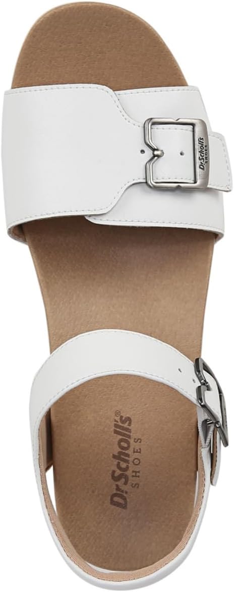 Туфли Dr. Scholl's Original Love Block Heel Sandal, White Leather — фото 2
