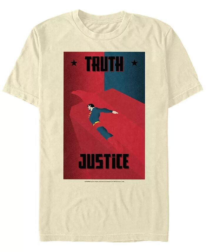 

Мужская футболка с короткими рукавами и плакатом «Правда и справедливость» DC Superman Eagle Fifth Sun