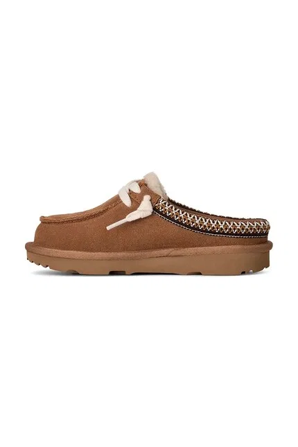 Тапочки замшевые TASMAN MULE UGG, коричневый — фото 4