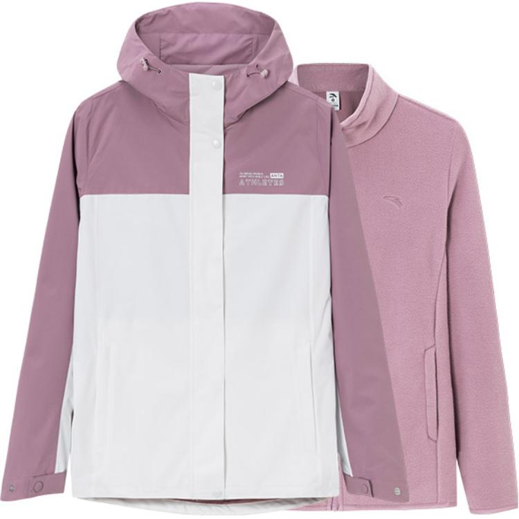 

Коллекция курток Anta Outdoor, пальто, женская, цветочно-белые/папирусно-розовая