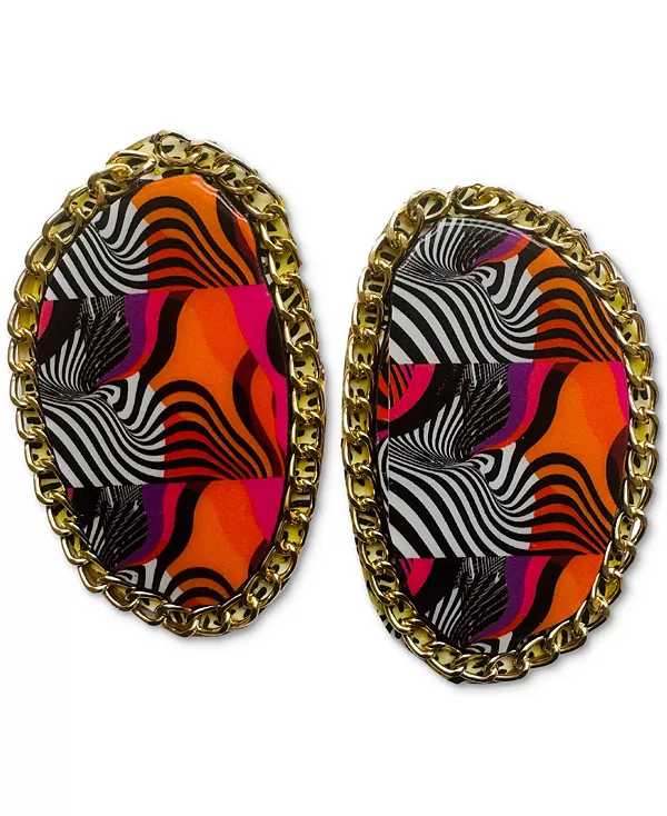 

Крупные серьги-гвоздики Zia Swanky Designs, purple