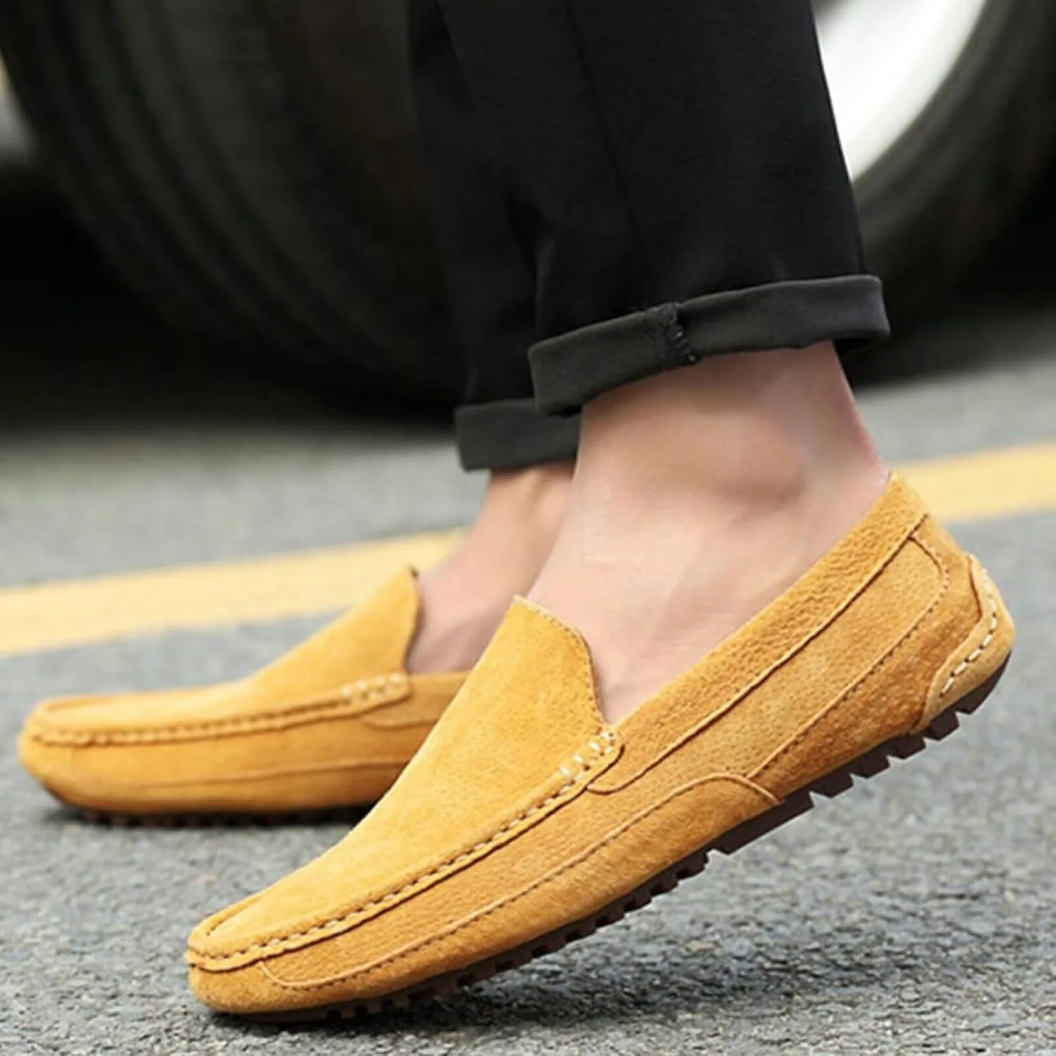Лоферы мужские Penny Loafers Moccasin, Light Brown SywzX&xfybz — фото 3