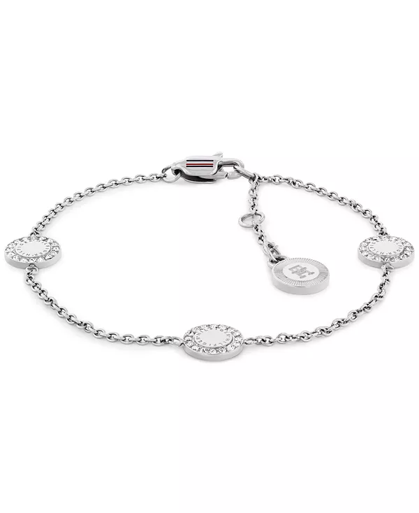 

Браслет с подвеской из кристалла Tommy Hilfiger, silver