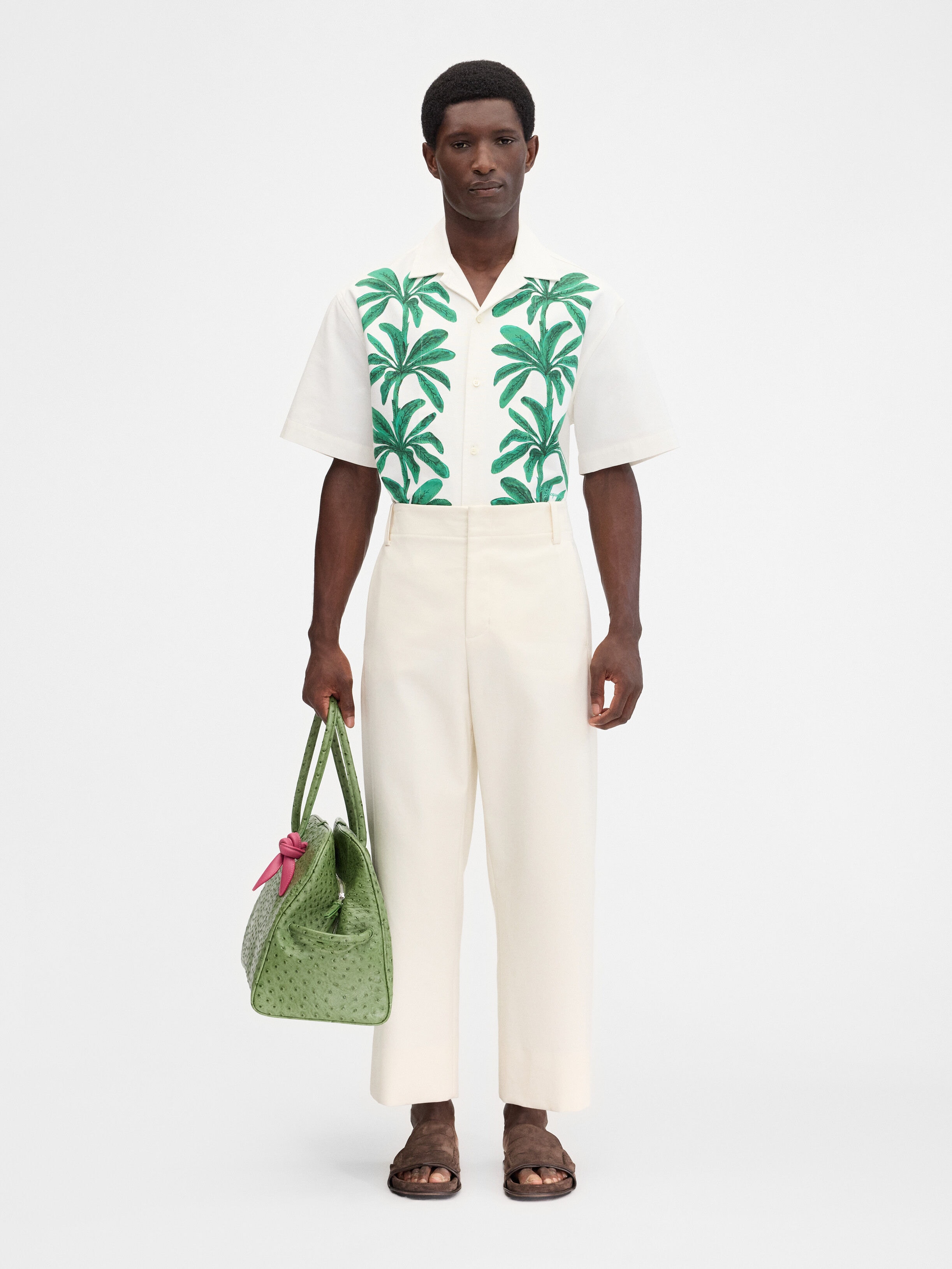 

Укороченные прямые брюки JACQUEMUS The Marino pants, белый