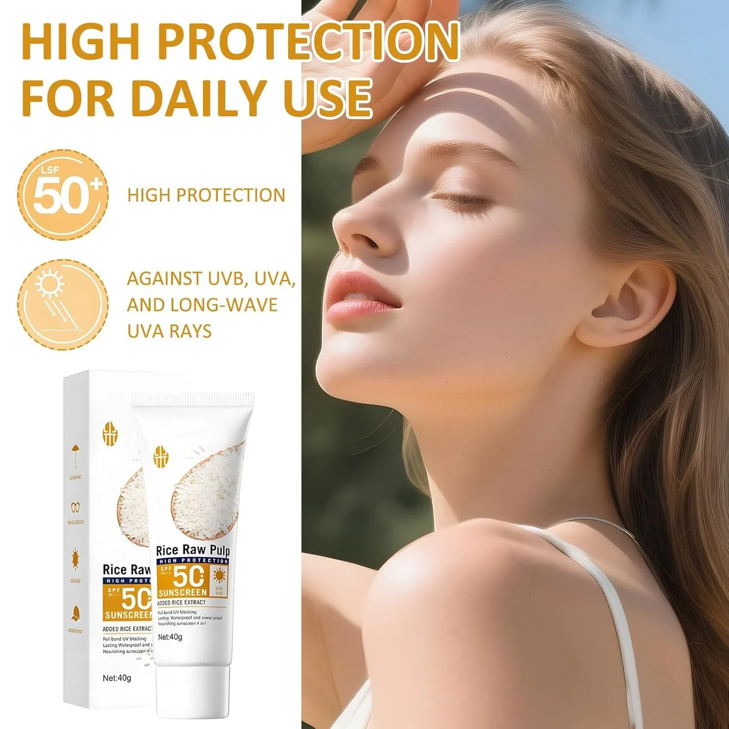 Солнцезащитный крем для лица SPF 100 (3 шт.) Toimveok — фото 2