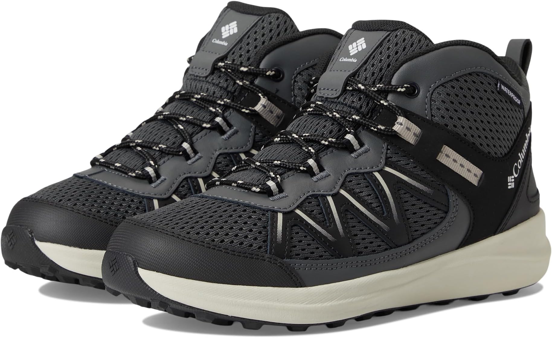 

Походные ботинки Columbia Kids Peakfreak Rush Mid Waterproof, цвет Black/Grill
