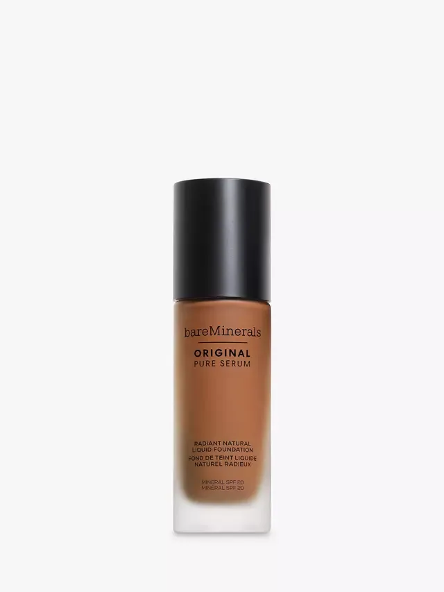 Оригинальная жидкая тональная основа Pure Serum Radiant Natural Liquid Foundation bareMinerals, Deep Warm 5