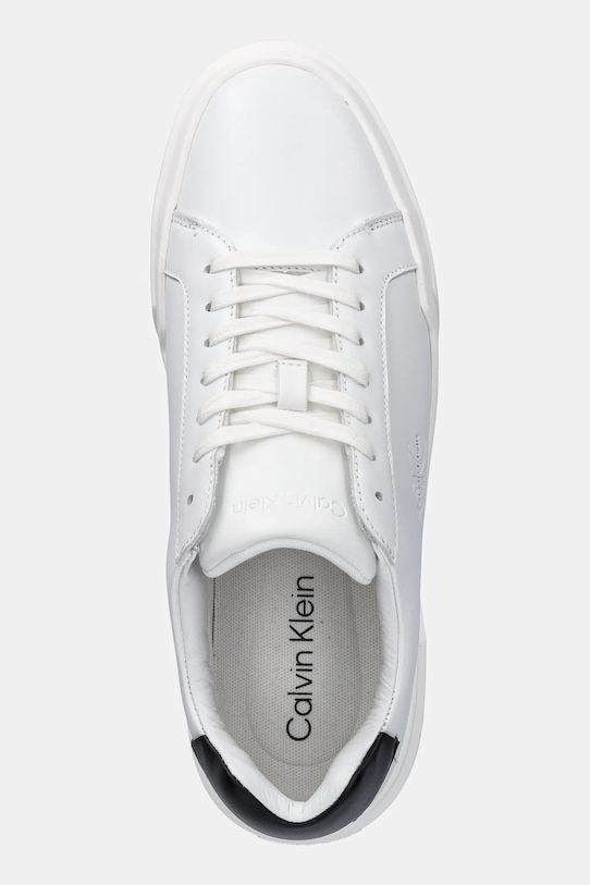Кроссовки CHUNKY CUPSOLE LACEUP LTH из кожи Calvin Klein, белый — фото 4