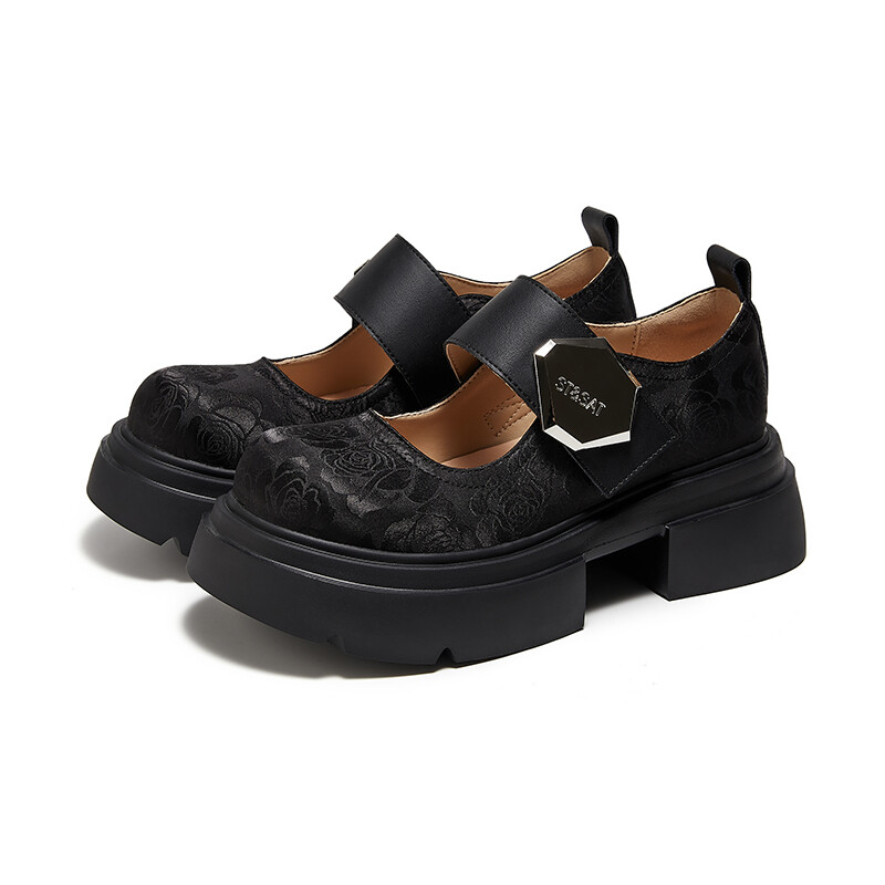 Туфли женские повседневные Women's Casual Shoes Women's St&Sat, черный — фото 2