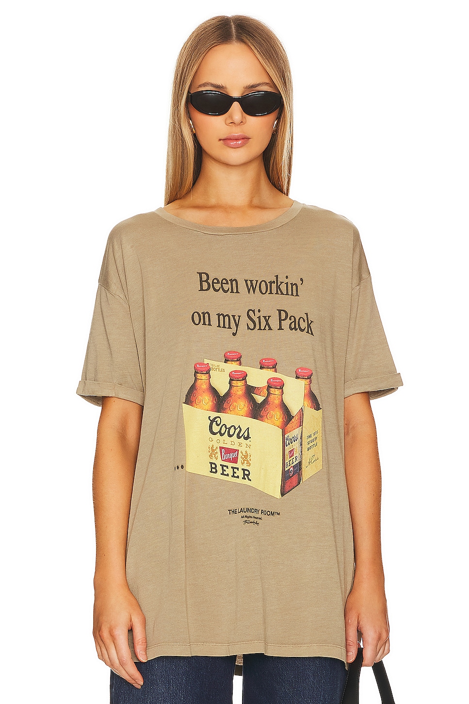 

Футболка coors six pack oversize The Laundry Room, золотой