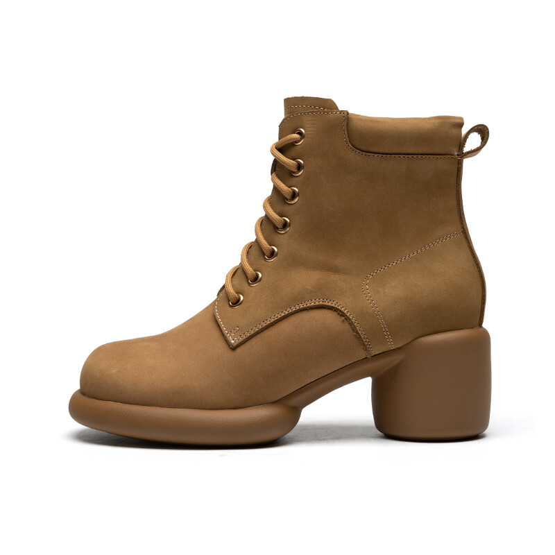 Ботинки Martin Boot женские Zhr, цвет Yellow [Lemon Yellow] — фото 4