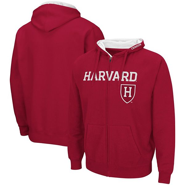 

Мужская худи с капюшоном на молнии crimson harvard crimson arch & logo 30 Colosseum