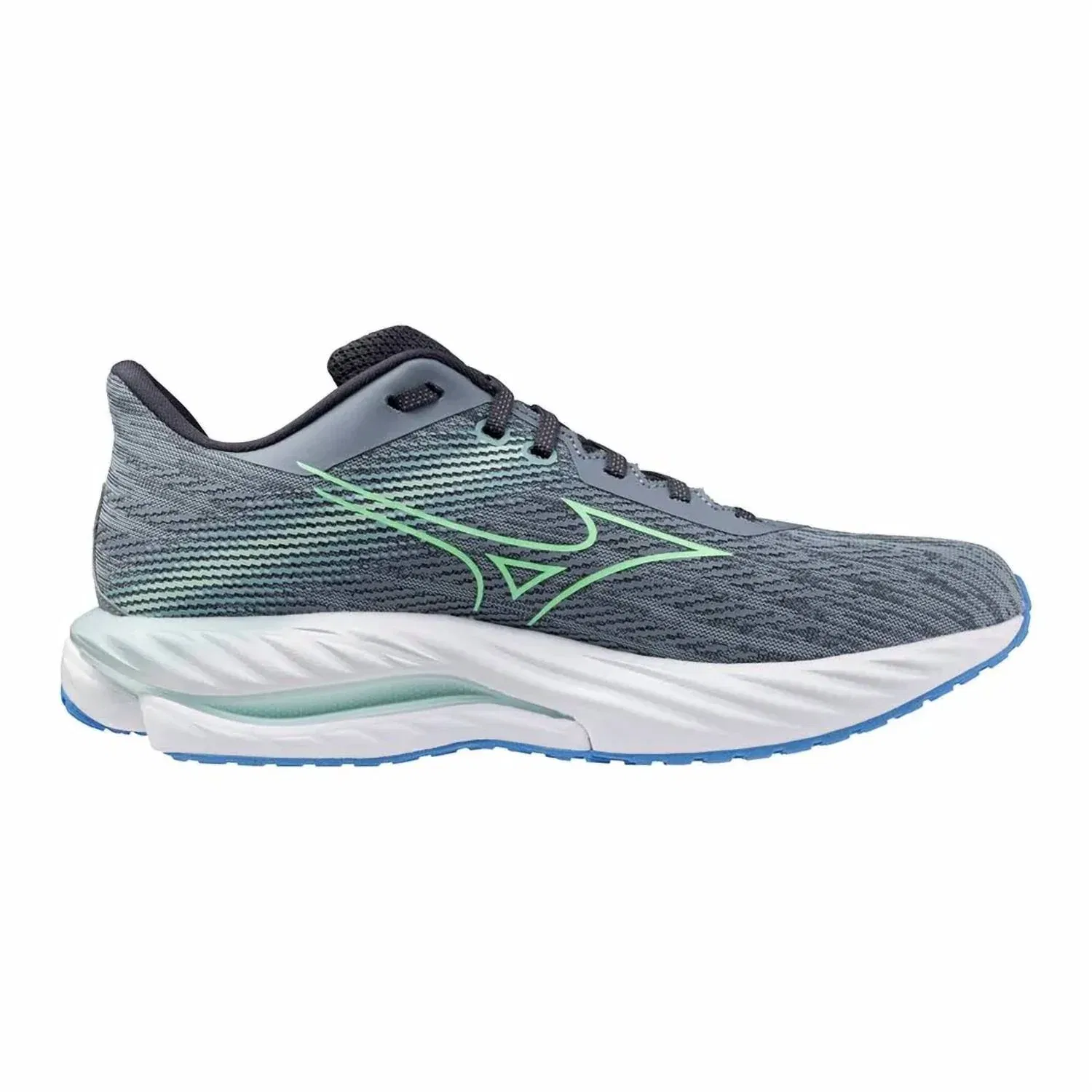 MIZUNO Мужские беговые кроссовки Wave Inspire 21 в цвете Tradewinds-Neo Mint — фото 2