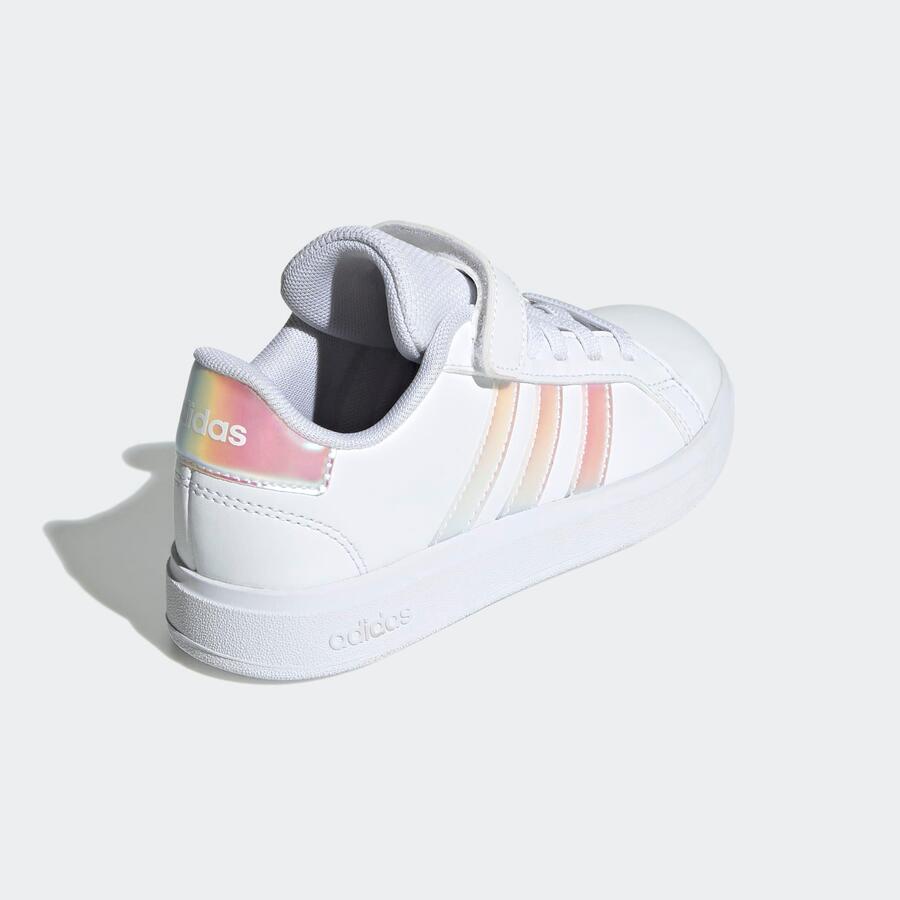 Детские кроссовки ADIDAS - Grand Court, белые/розовые — фото 4