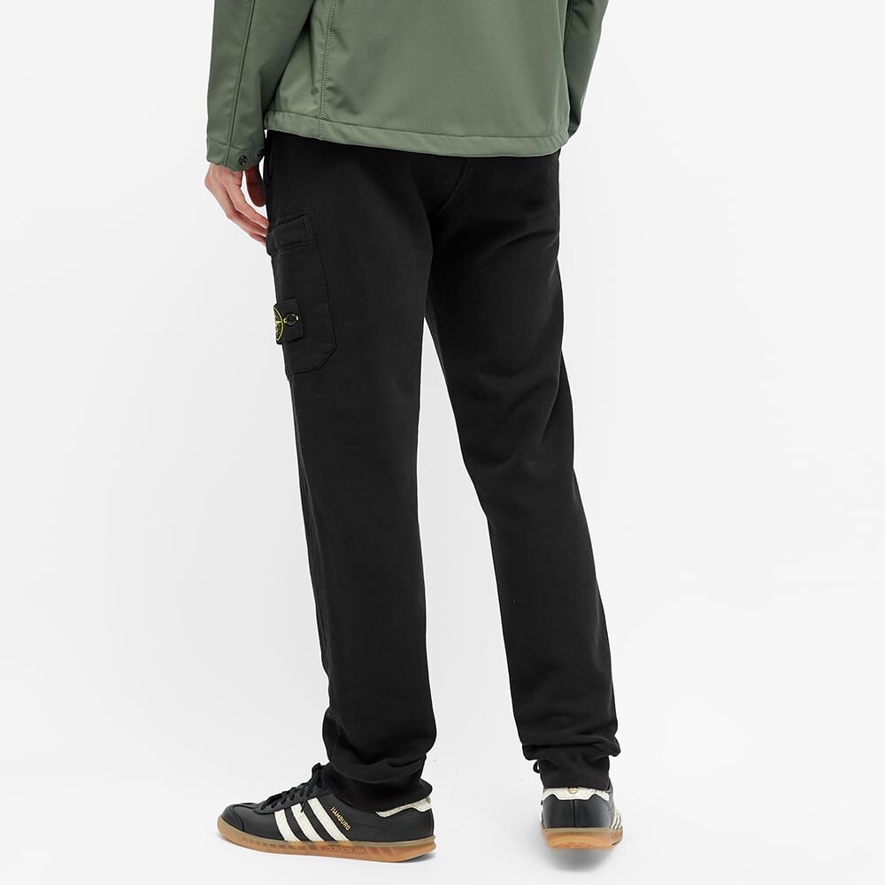 Штаны спортивные Stone Island Garment Dyed мужские, черный — фото 4