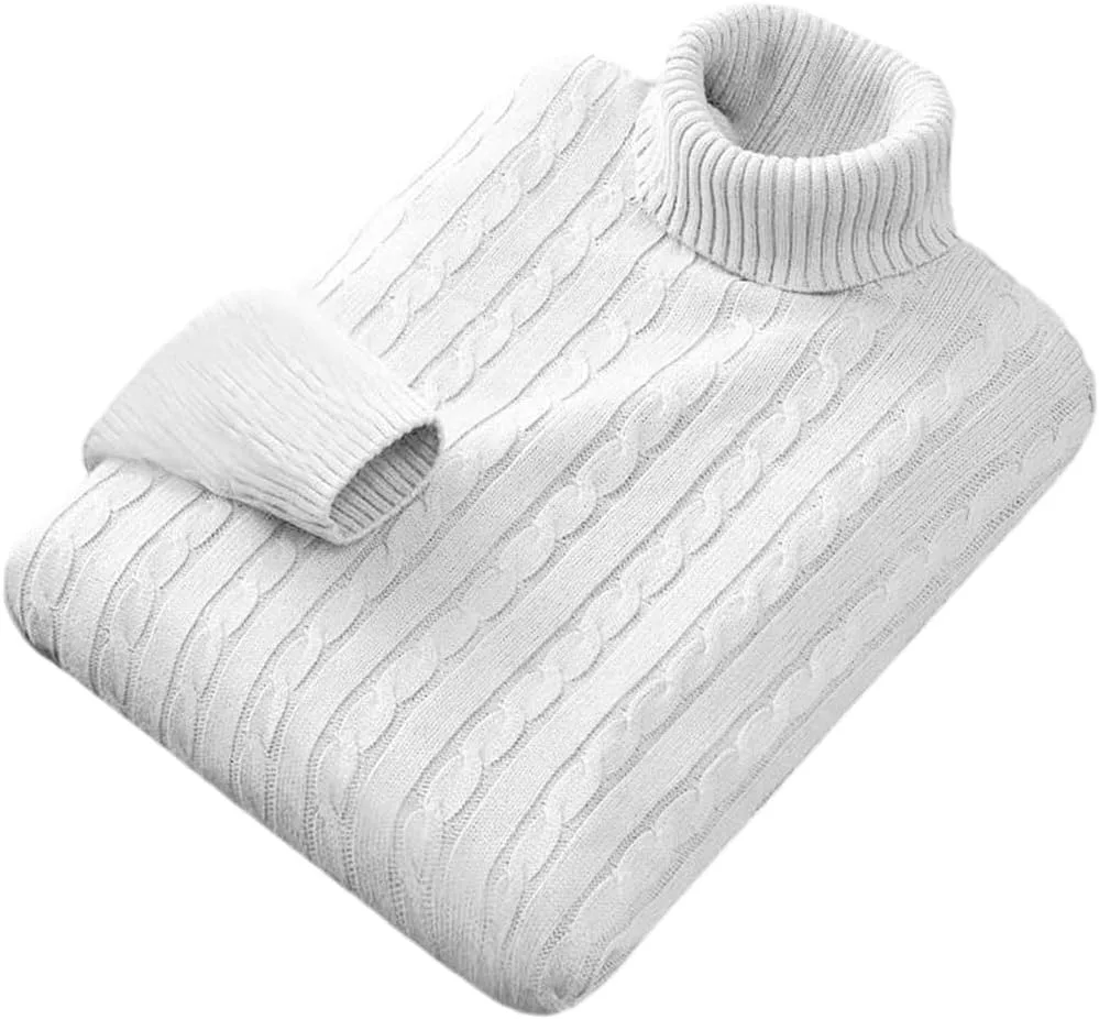 

Мужской вязаный свитер-водолазка Kelsiop зимний теплый пуловер