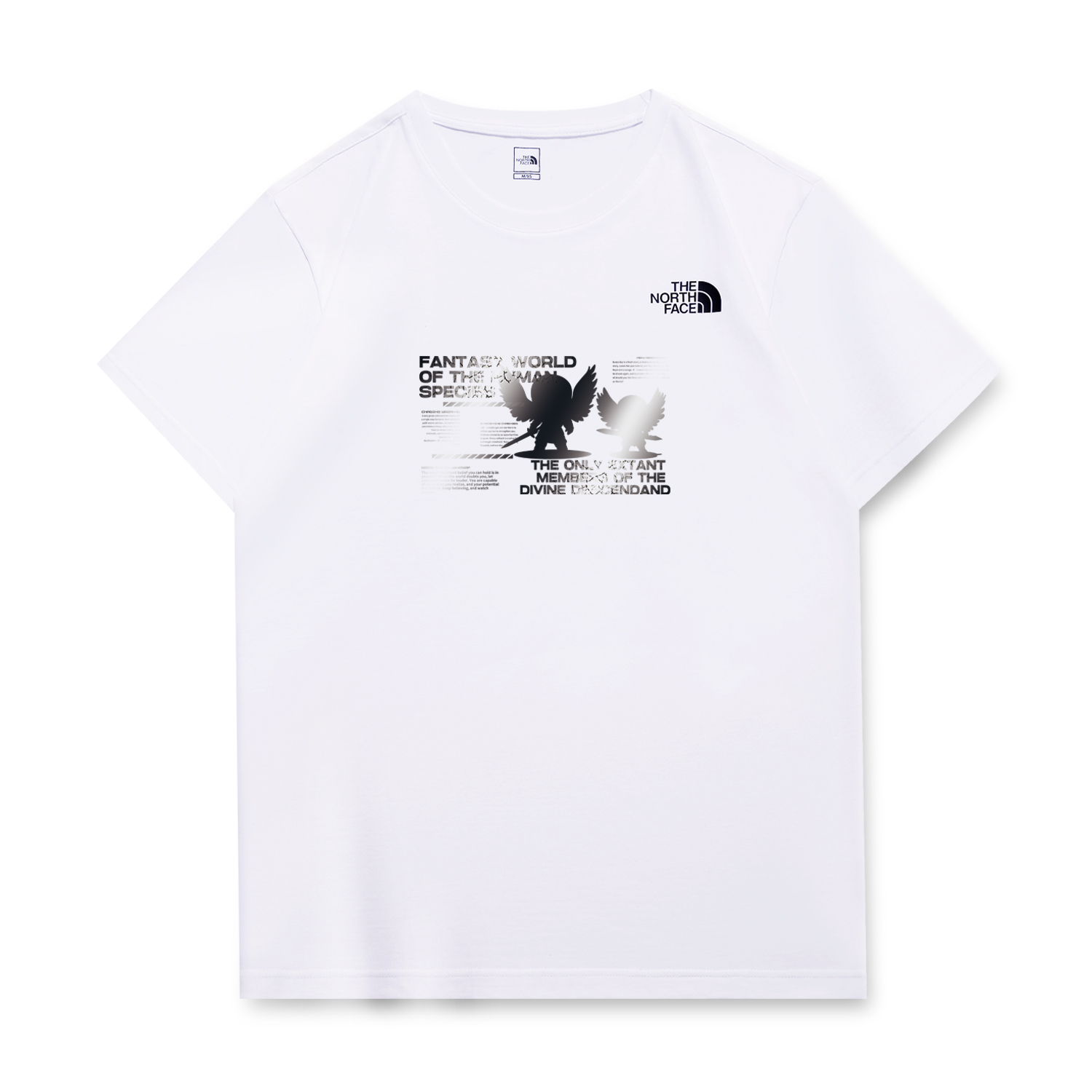 

THE NORTH FACE Футболка унисекс белая, Белый, THE NORTH FACE Футболка унисекс белая