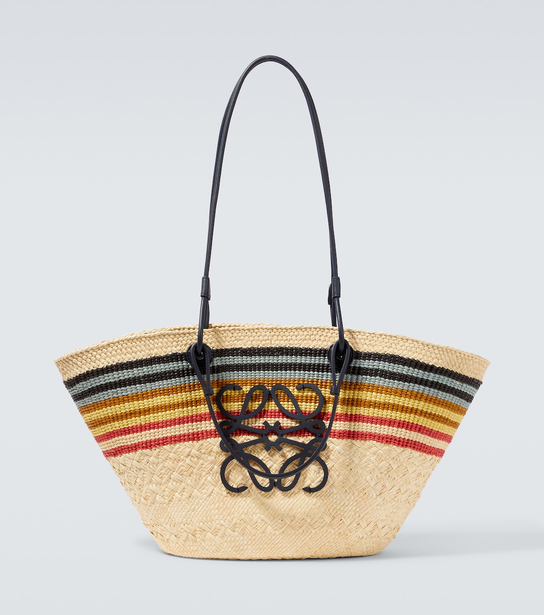 

Средняя плетеная сумка Paula's Ibiza Anagram Loewe, Natural/ Multicolor
