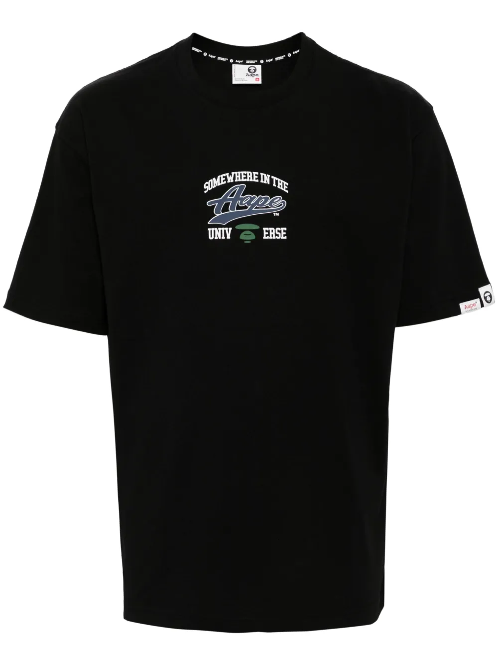 

Футболка Moonface с логотипом AAPE BY *A BATHING APE, черный