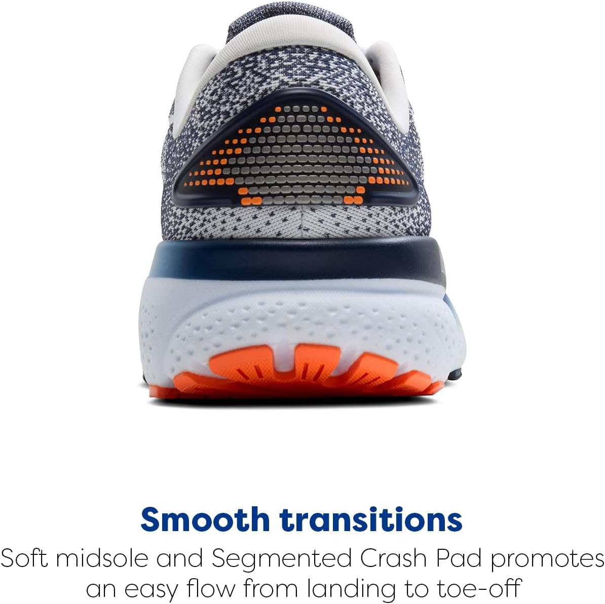 Мужские нейтральные беговые кроссовки Brooks Ghost 16, белый/оранжевый — фото 3