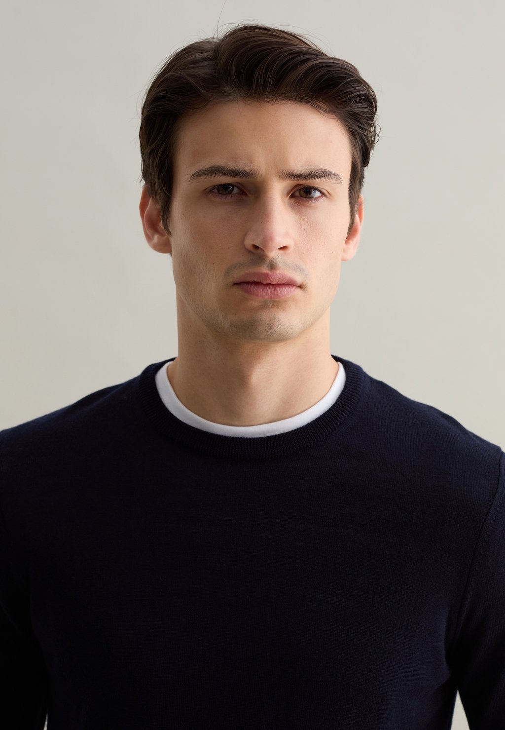 

Джемпер WITH ROUND NECK PIOMBO, темно-синий