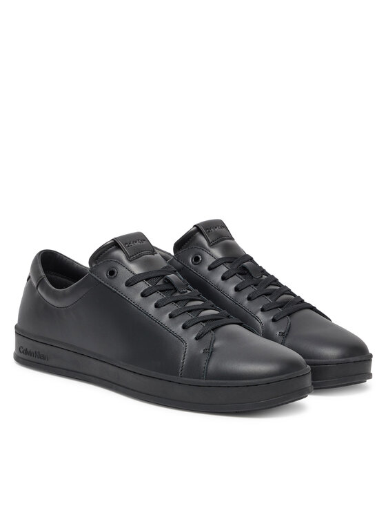 Кроссовки Low Top Lace Up Lth HM0HM01971 Calvin Klein, черный — фото 2