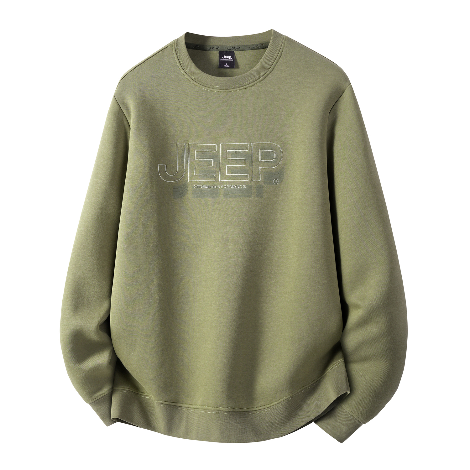 

Свитшот Unisex Crew Neck Moderate Regular Jeep, army зеленый