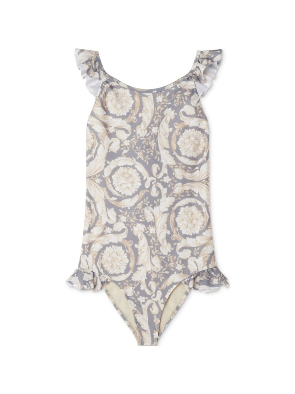 

Купальник с принтом Barocco Versace Kids, серый