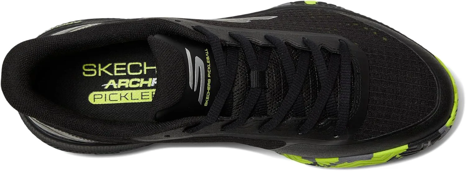 Кроссовки Skechers Viper Court для мужчин - спортивная обувь для игры в пинг-понг и pickleball с поддержкой свода стопы, для использования внутри и на улице, черный — фото 3