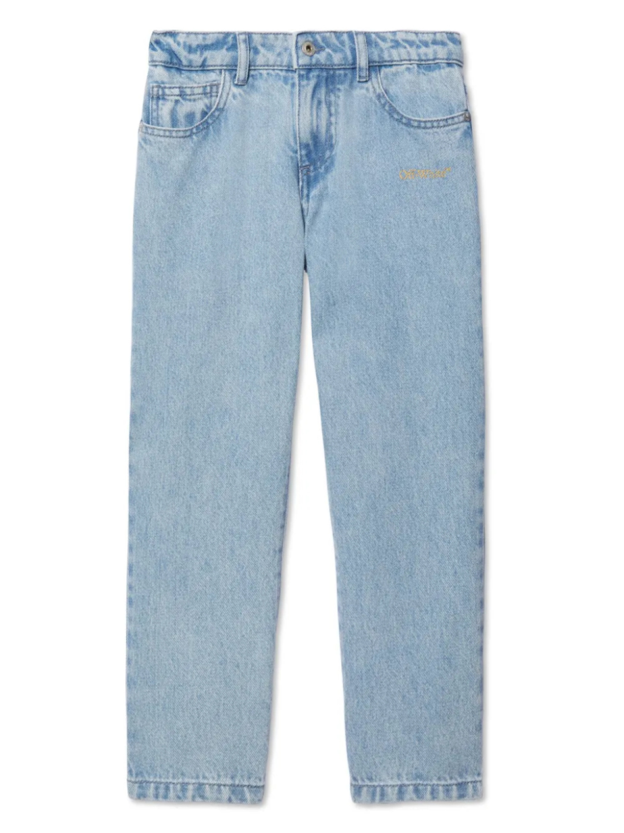 

Off-White Kids джинсы Bookish Diag, синий