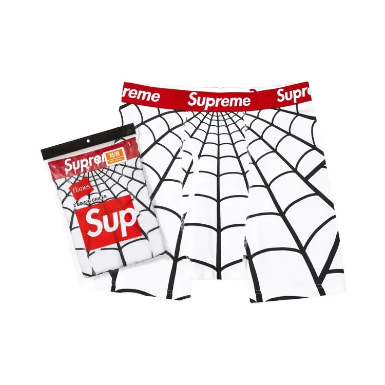 Трусы-боксеры Supreme x Hanes Spider-Man (2 шт.), белый