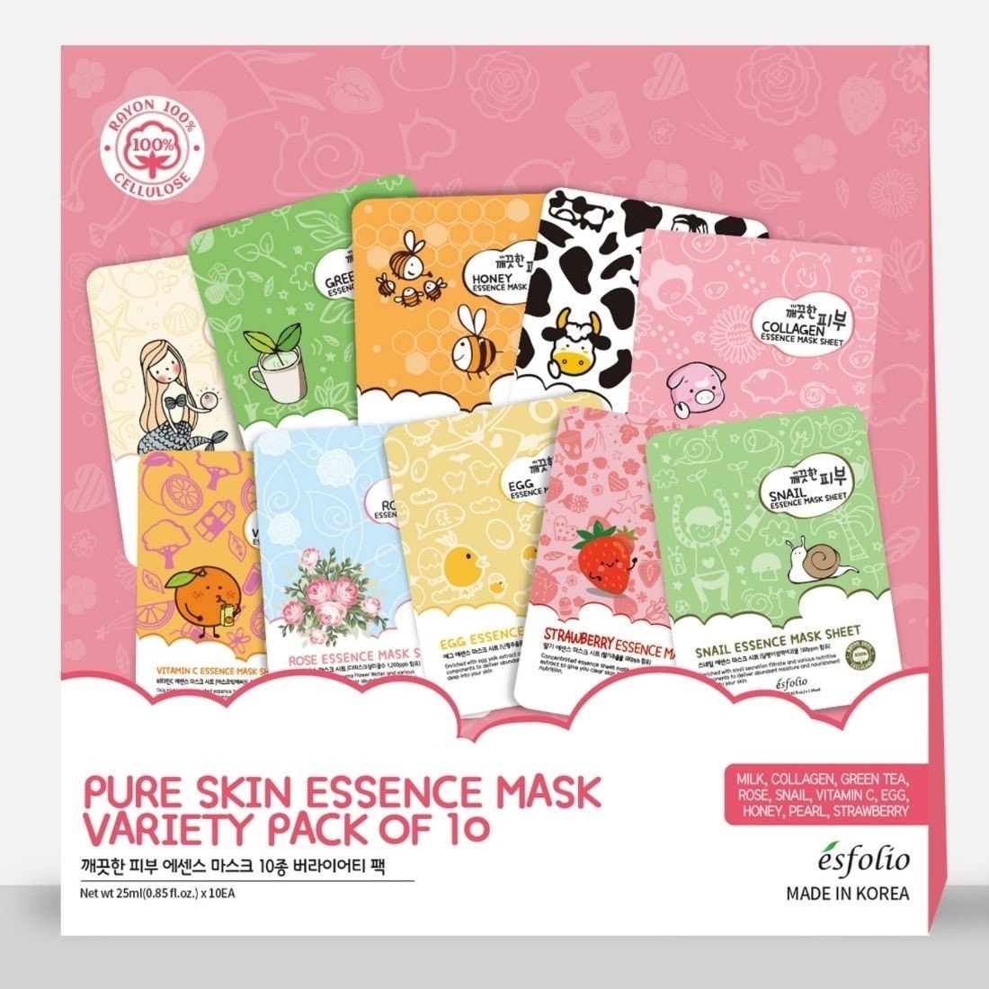 

Маска для лица pure skin essence mask Esfolio, количество 1 шт.