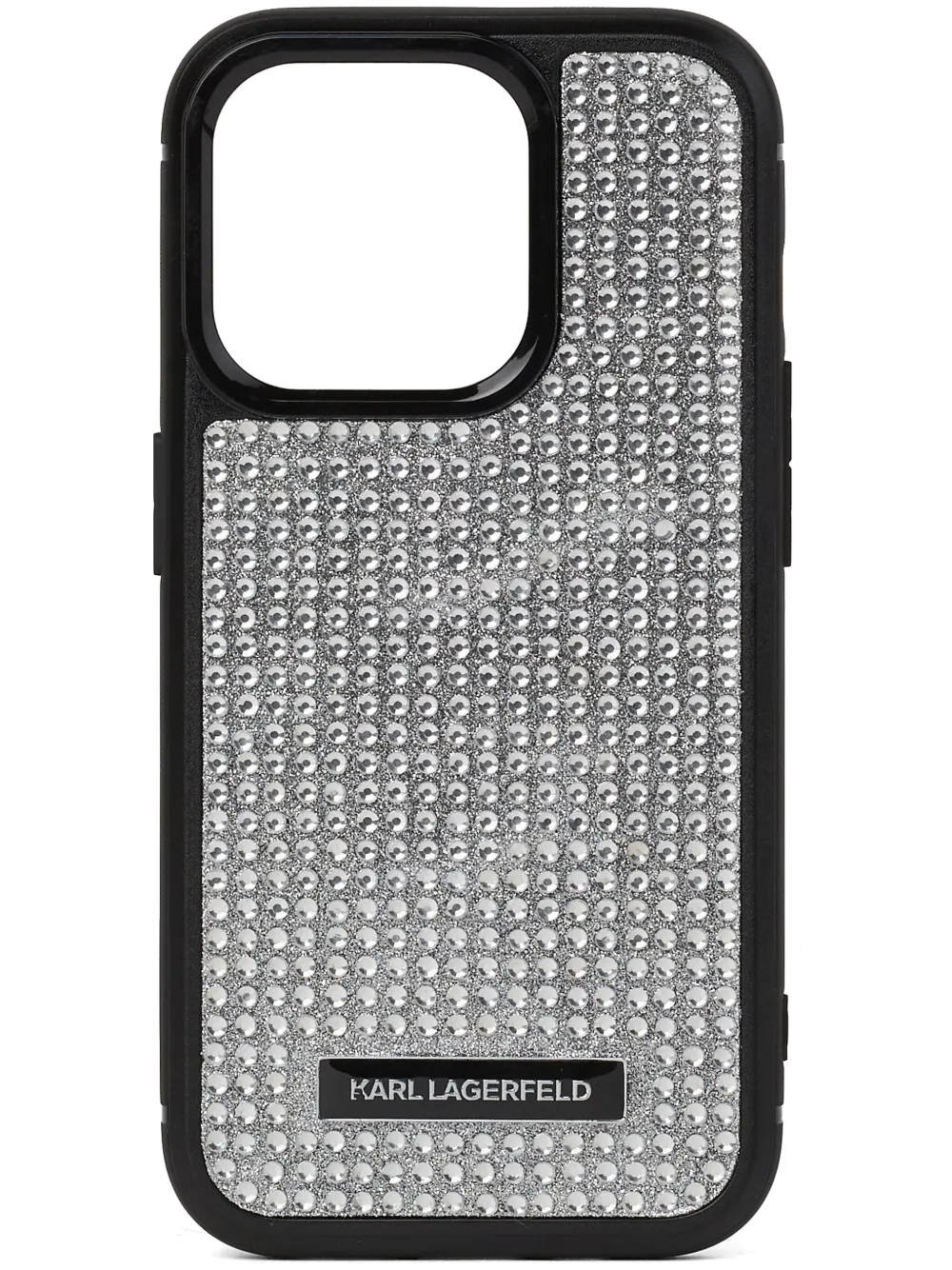 

Чехол для Rhinestone-embellished iPhone 16 Pro Karl Lagerfeld, серебряный